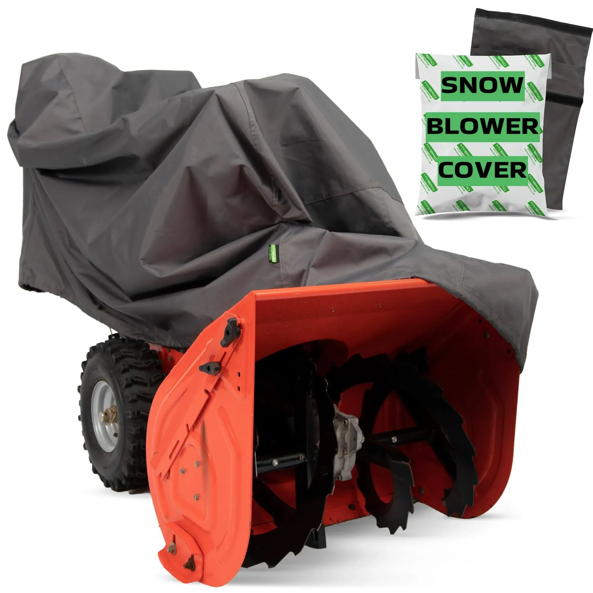 Snow Blower Cover V2.0 Suits Two Stage Snowblower, Heavy Duty Cover, Universal Size, 600D Marine Grade Waterproof Solution Dyed Fabric with Fade Resistant UV Protection