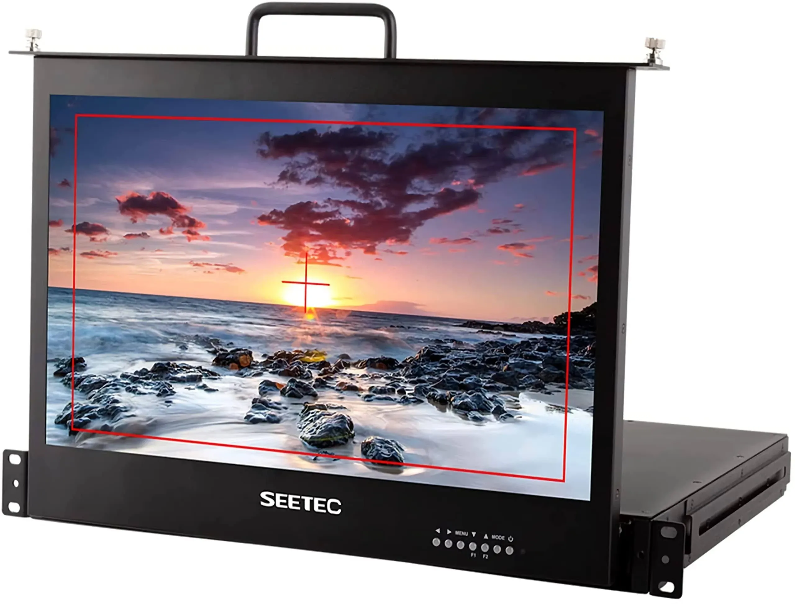 SEETEC 17.3 inch SC173-HSD-56 1RU Pull Out Rack Mount Monitor Full HD 1920x1080 ...