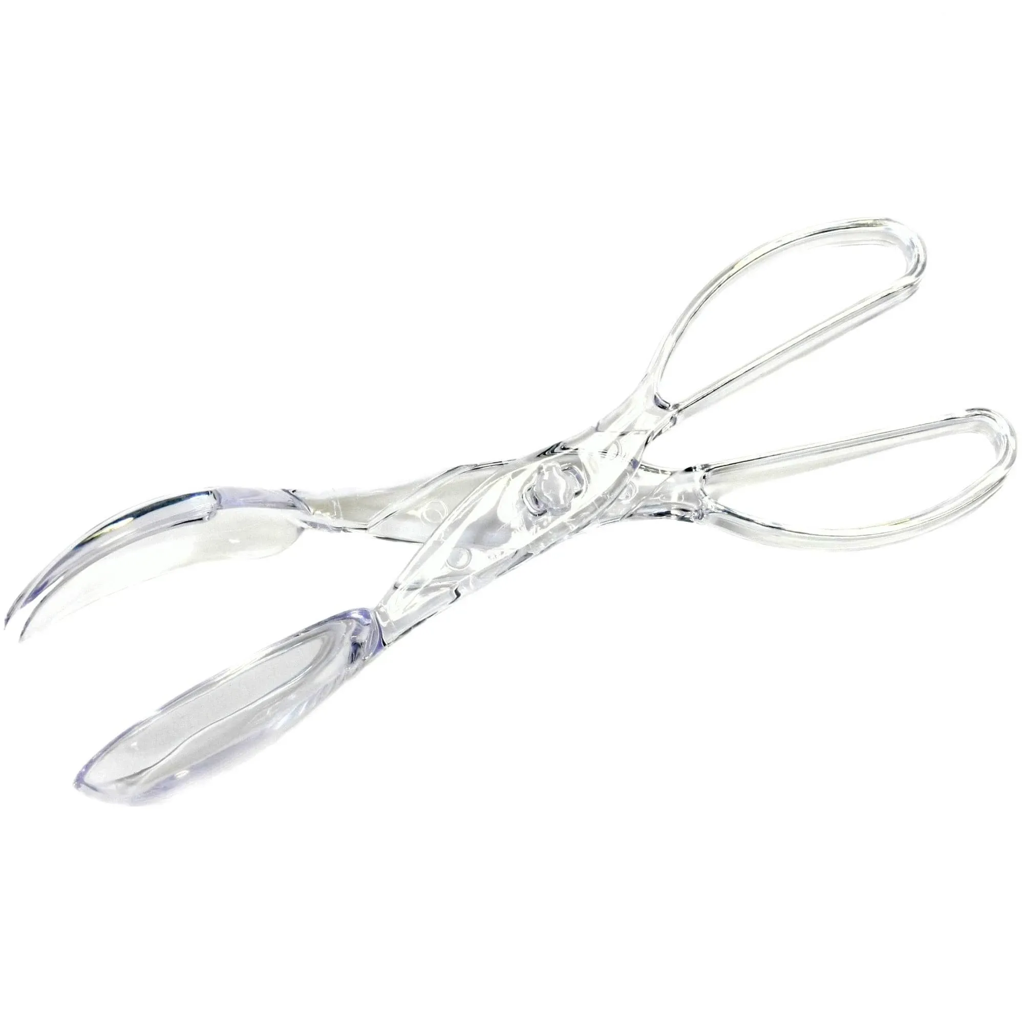 Chef Craft Premium Clear Salad Tongs Heavy Duty Design, 11.25-Inches Long (3-...