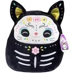 Zelina Day Of The Dead Cat 12”  Squishmallow Sugar Skull Dia De Los Muertos