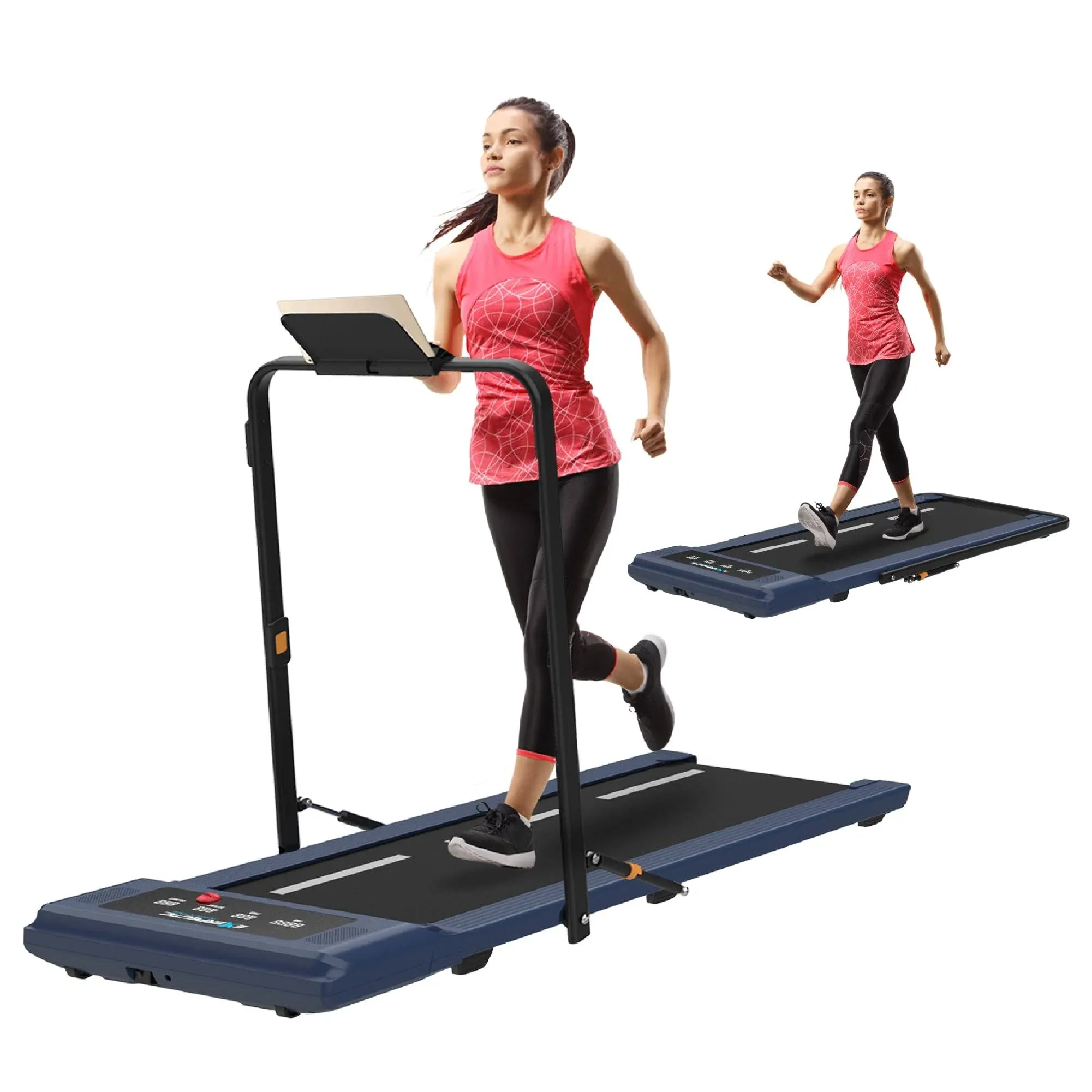 Exerpeutic 400 Lb. Capacity Heavy-Duty Walking/Jogging Exercise Treadmill - Home Gym Workout Equipment - Foldable Under Desk Design