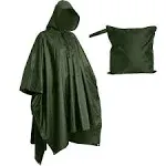 USGI Industries Military Style Multi-Use Rip Stop Rain Poncho (Orange)