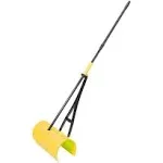 Amazing Rake Back Saving Garden Rake ― Leaf Rakes for Gardening ― Leaf Picker Upper ― Heavy Duty Leaves Claw & Rakes Lawns Garden Tool ― Easy Leaf & Grass Grabber Without Bending Over ― Yellow