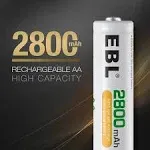 EBL AA Rechargeable Batteries 16 Pack