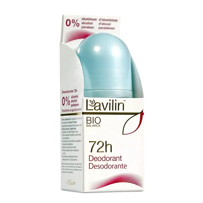 LAVILIN Roll On Deodorant for Women and Men - Aluminum Free Deodorant with Up to 72 Hour Long-Lasting Protection and Odor Control – Alcohol, Paraben and Cruelty FREE Sensitive Skin deodorant (2 oz)