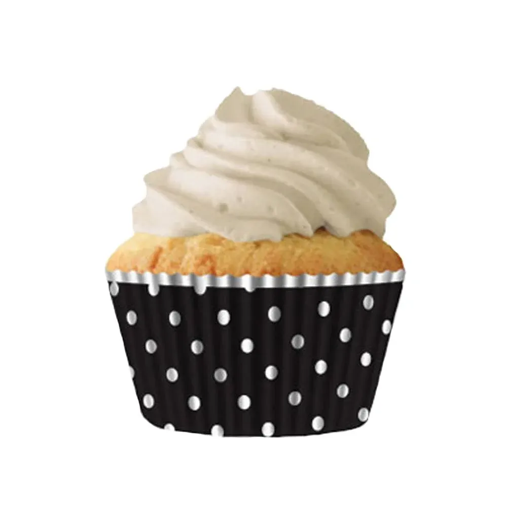 Black & White Polka Dots Cupcake Liner, 32 ct.