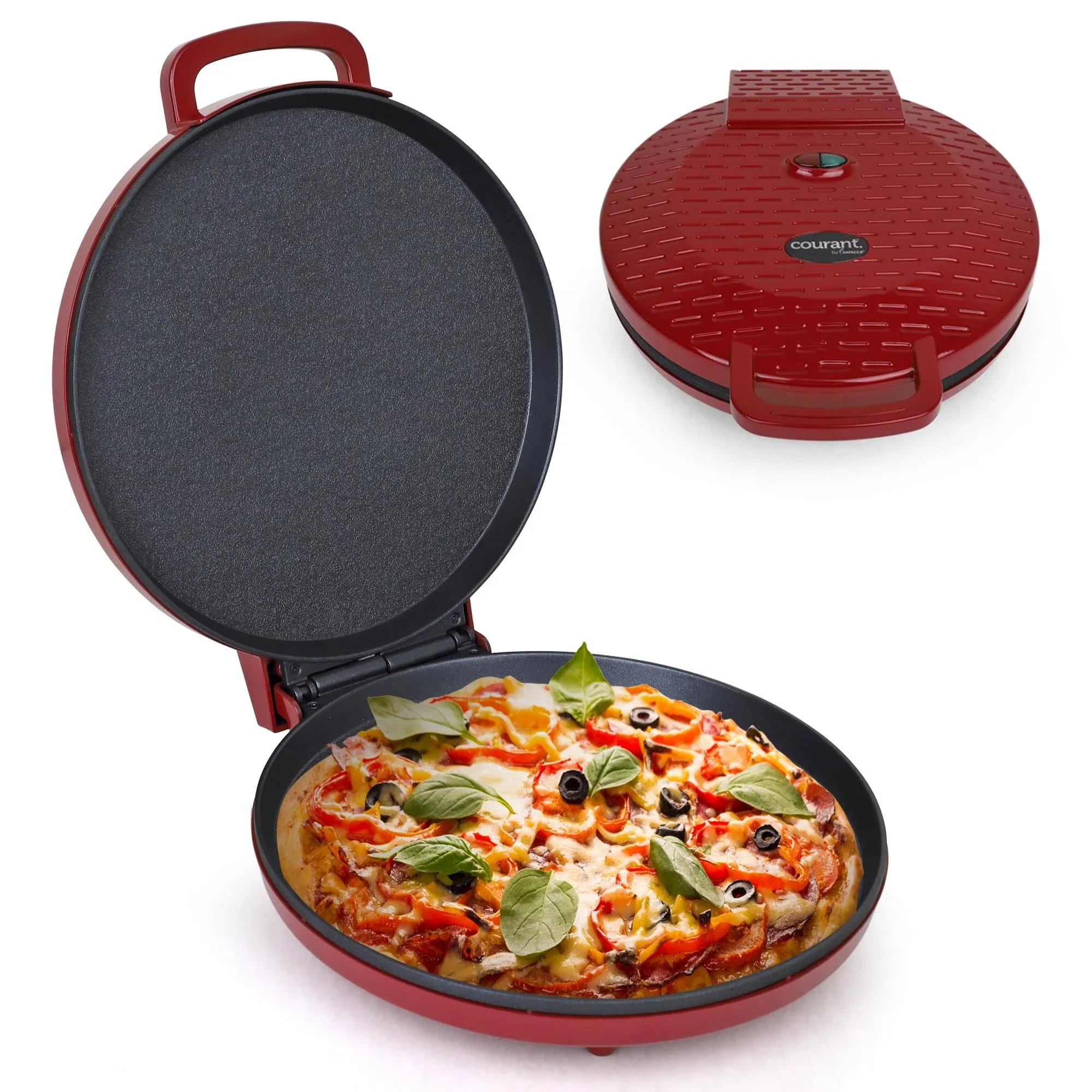 Pizza Maker 12 inch Pizzas Machine Non-Stick plates Pizza oven &amp; Calzone Make