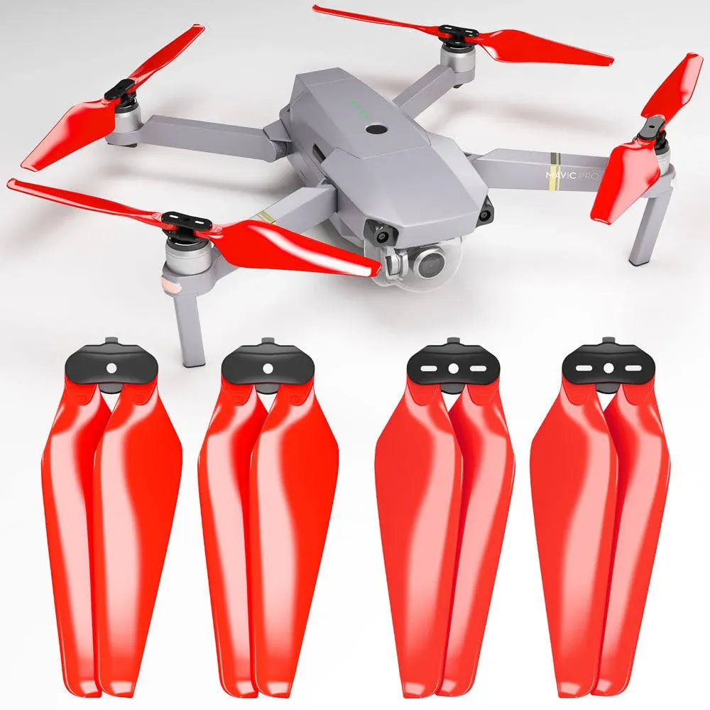 Master Airscrew Stealth Propellers for DJI Mavic Pro & Platinum - Red, 4 pcs