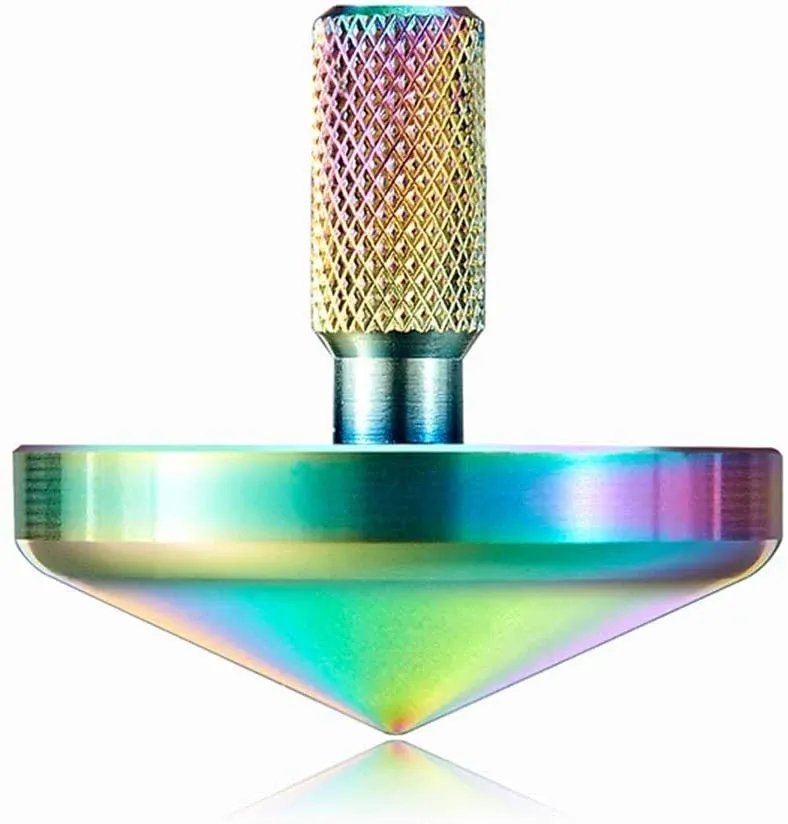 Colorful Metal Spinning Top Stainless Steel Precision Gyroscope Anti-Gravity ...