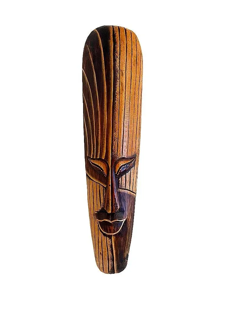 OMA African Mask Wall Hanging Decor Luck and Fortune Statue Mask - LARGE 20&quot; - Hand Carved BRAND