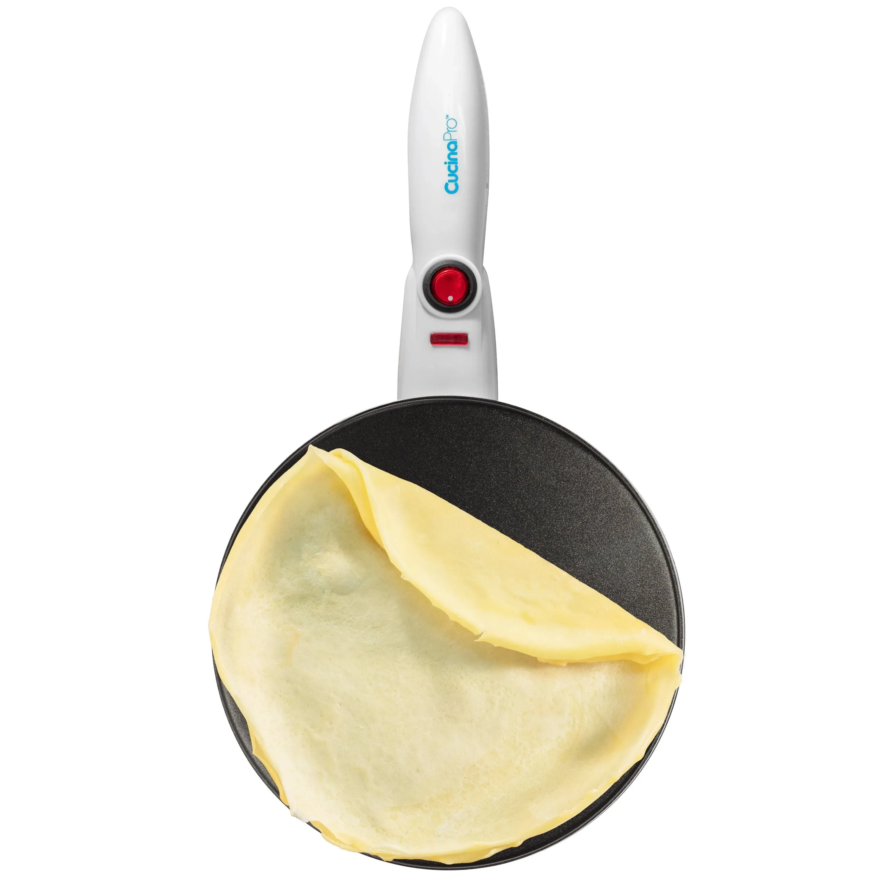 CucinaPro Cordless Crepe Maker with Recipe Guide, Non-Stick Dipping Plate