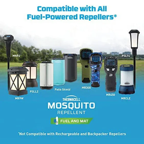 Thermacell R-5 Mosquito Repeller Refill, 60 Hour Pack (15 Repellent Mats and 5