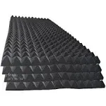 HPKL9999 4Pack 48" x 24" x 2" Black Acoustic Panels Studio Soundproofing E Tiles.