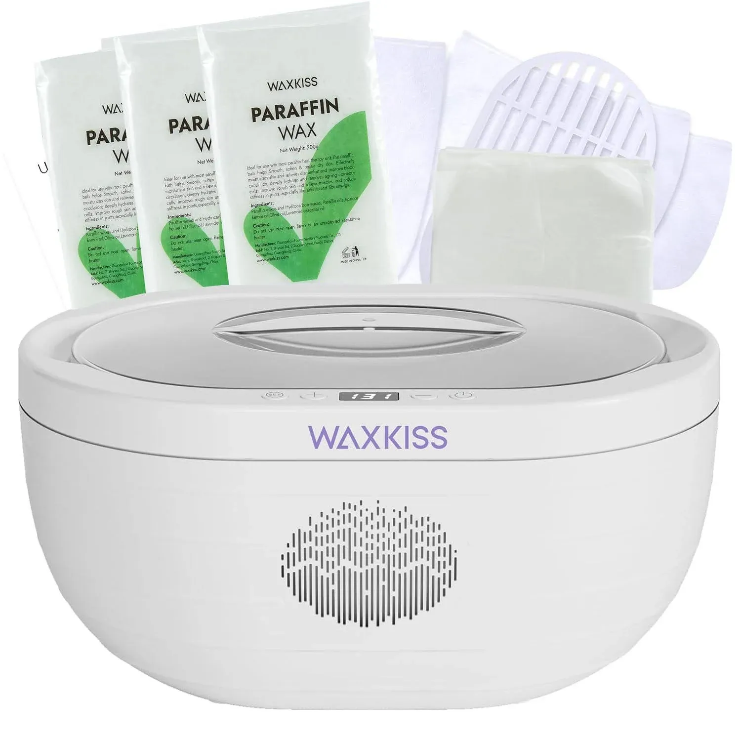 Waxkiss Paraffin Wax Machine for Hand and Feet with 3 Packs of Paraffin Wax ...