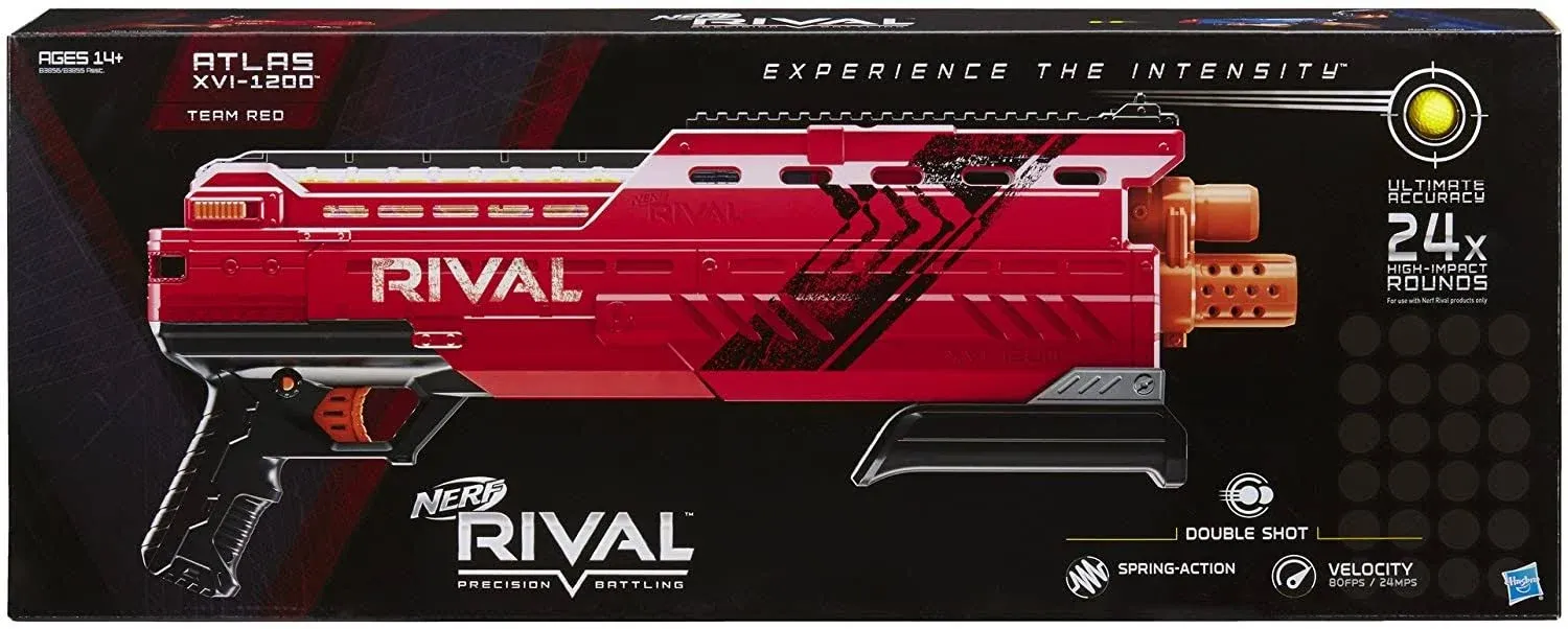 NERF B3856US2 Rival Atlas XVI-1200 Blaster - Red