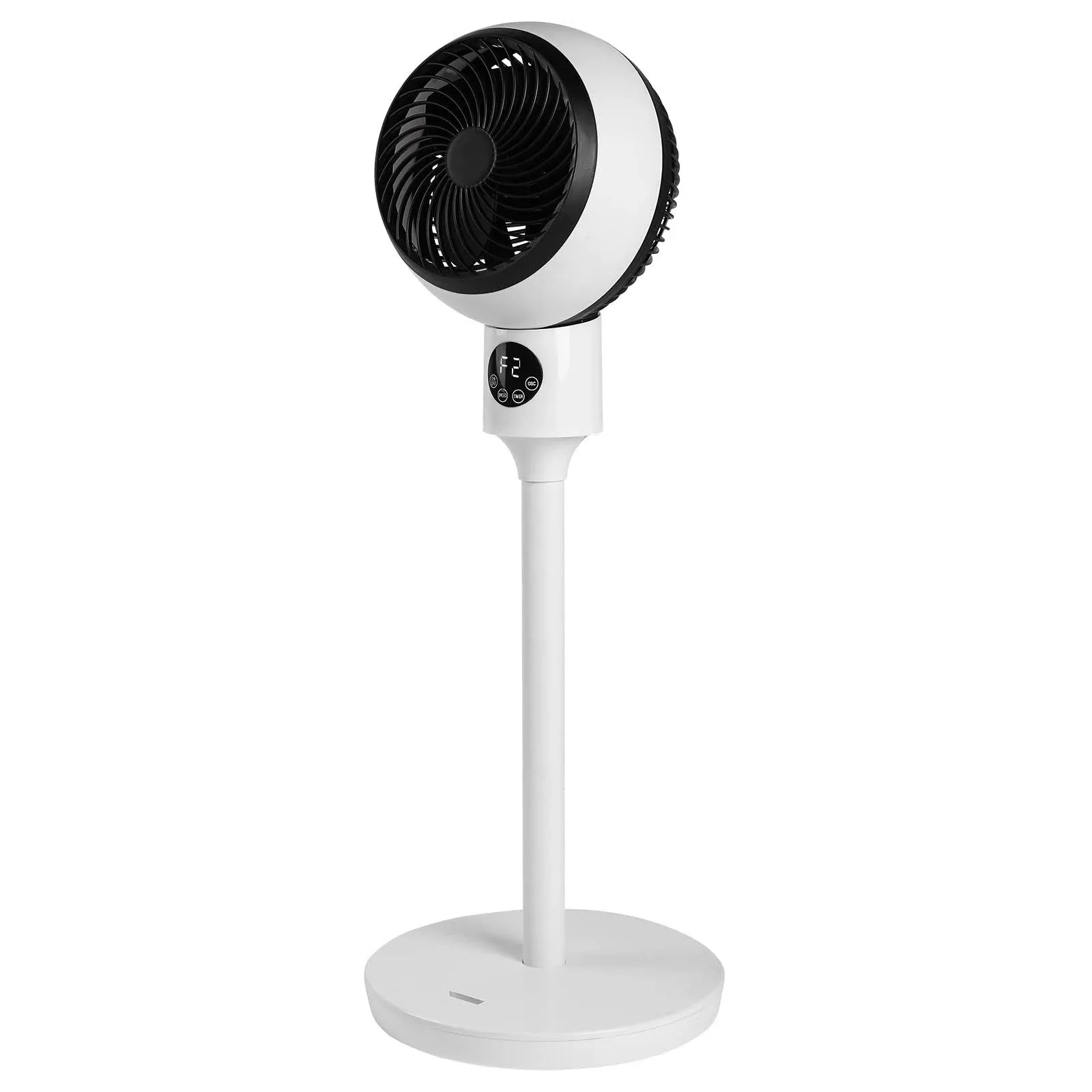 Simple Deluxe 7 Inch Standing Fans Ocillation 70° Pedestal Fan 3 Speed w/ Remote