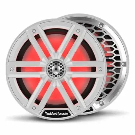 Rockford Fosgate M2-8 8&#034; Coax Speakers, White, RGB