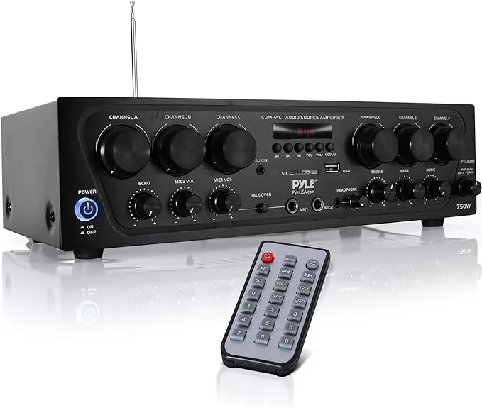 Pyle PTA62BT Bluetooth Home Audio Amplifier