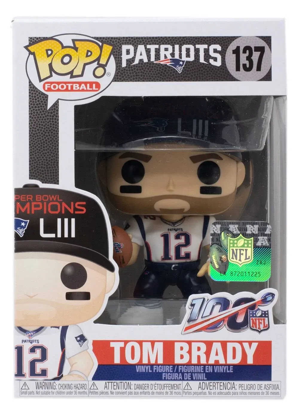 NWT. Pop Funko football collection Patriots Tom Brady