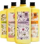 Bubble Bath for Women Adults, Scented Bubble Bath Spa Gift Set for Women Relaxing, 4 Pack Bubble Bath with Shower Gel, Ladies Foaming Bath Variety