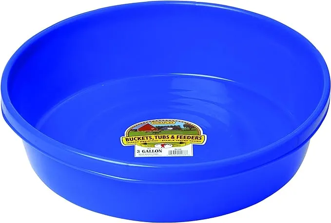 Little Giant 3 Gallon Plastic Utility Pan - Blue