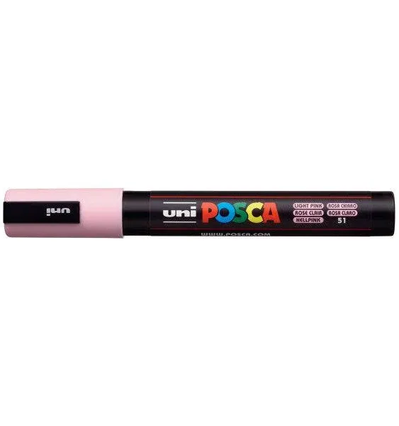 UNI POSCA PC-8K CHISEL TIP MARKER PEN- WHITE (BOX OF 6)