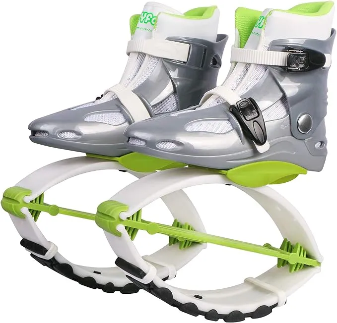 Joyfay Jumping Shoes - White and Green - Medium