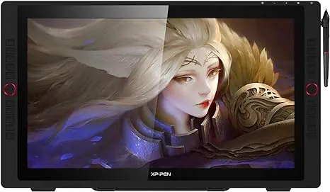 XPPen Artist24 Pro Drawing Tablet with Screen Drawing Monitor 2K Resolution Graphics Tablet Supports a USB-C to USB-C Connection（20 Customizable Shortcut Keys and Tilt Function）