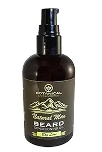 Natural Man Beard Oil 4 oz - Bay Lime Conditioning Oil by Botanical Skin Works