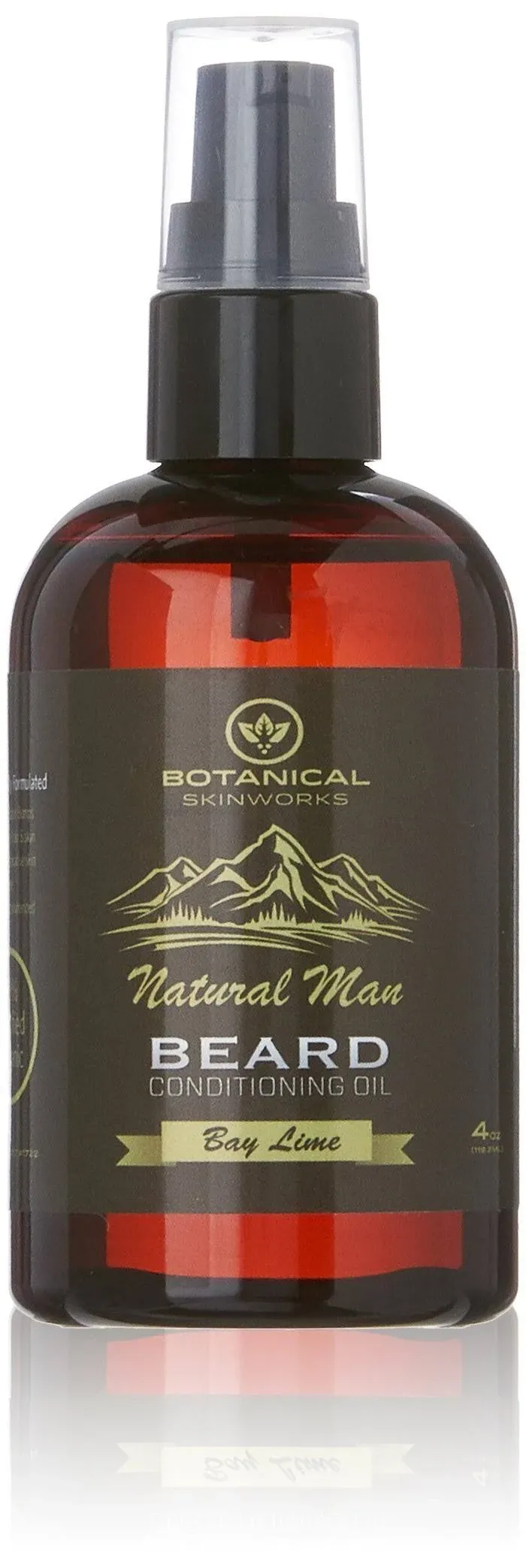 Natural Man Bay Lime Beard Oil - All Natural Beard Conditioner by Botanical Skinworks, 4 Ounce