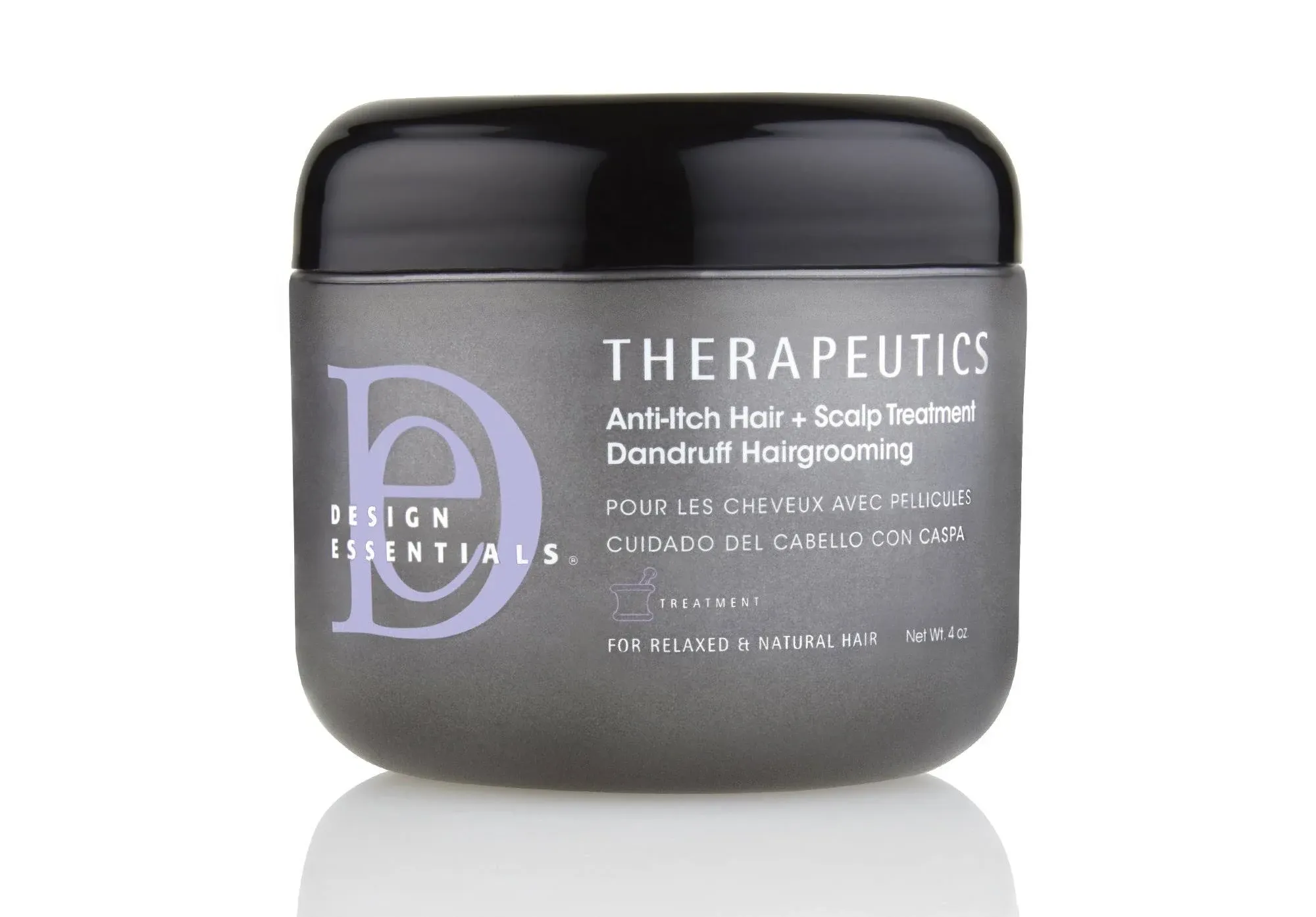 Design Essentials Therapeutics Anti-Itch Hair & Scalp Treatment Dandruff Hairgrooming For Relaxed & Natural Hair - 4 Oz, 5 fluid ounces