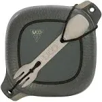 UCO 4-Piece Camping Mess Kit with Bowl, Plate and 3-in-1 Spork Utensil Set