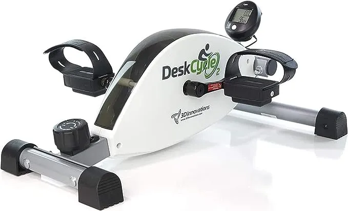 DeskCycle Under Desk Bike Pedal Exerciser - Mini Exercise Bike Desk Cycle, Leg Exerciser for Physical Therapy & Desk Exercise - Adjustable Leg and Standard Versions