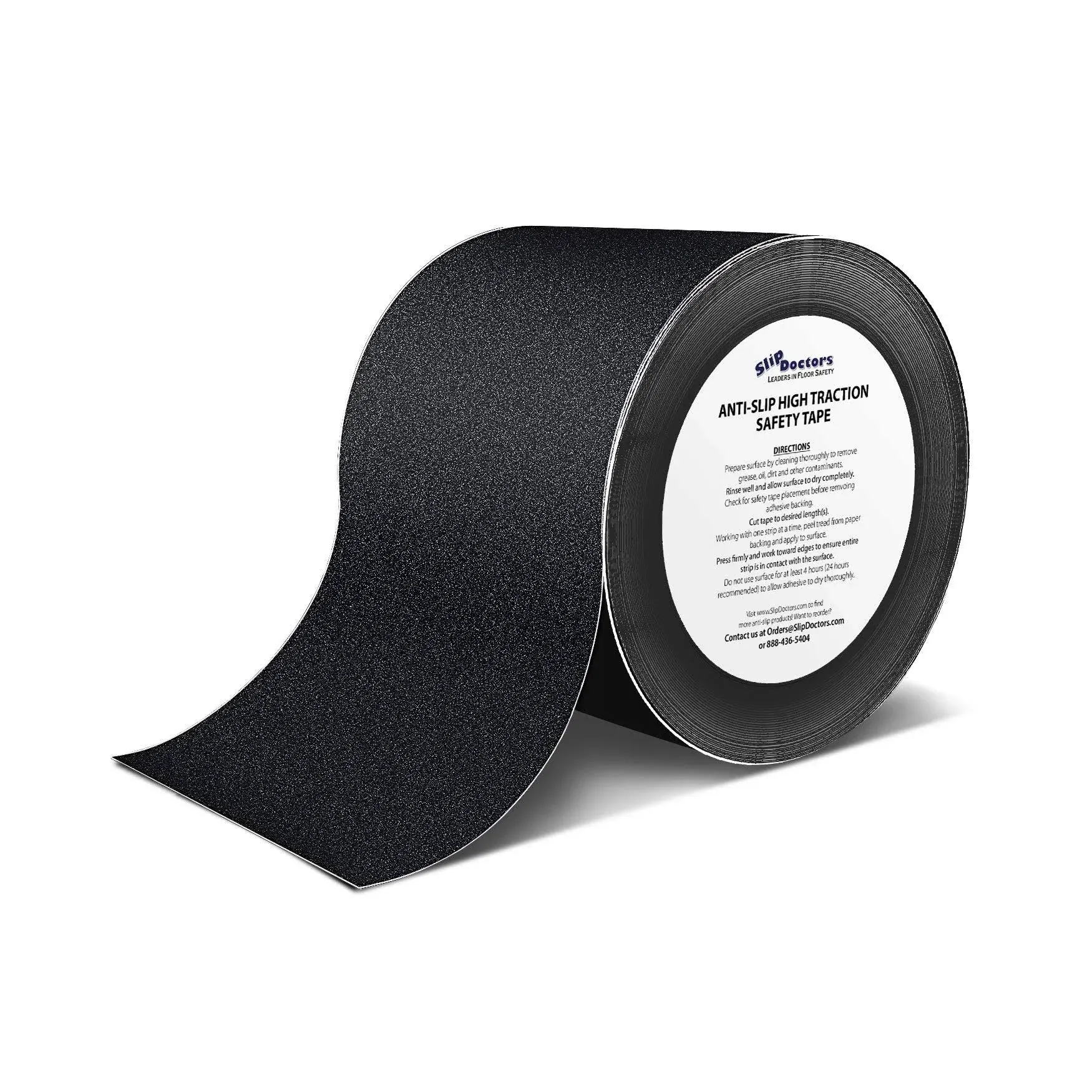 Black Anti Slip Safety Grit Non Slip Tape - Highest Traction 60 Feet Many Sizes (4 inch Width)