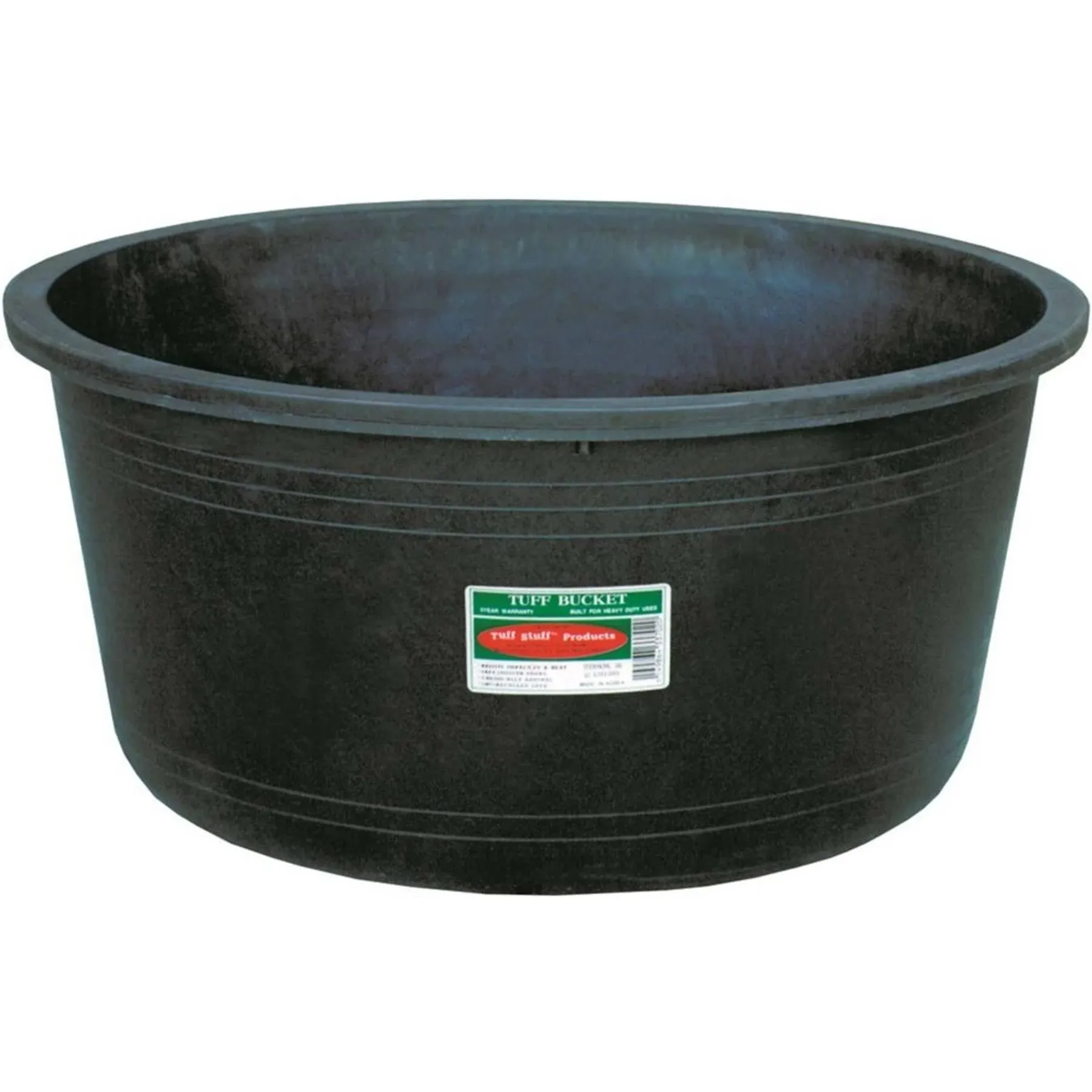 Tuff Stuff Products Super Duty Round Tub Farm Animal Feeder, 15-gal