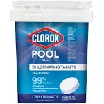 Clorox Pool&Spa 3 inch Chlorinating Tablets for Swimming Pools, Size: 35 lbs