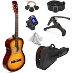 Master Play 38" Wood Guitar with Case and Accessories for Kids/Boys/Girls/Teens/Beginners (Sunburst)