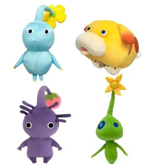 2023 New Pikmin Plush|4 Pcs Ice Pikmin Glow Pikmin and Oatchi Plushies Toy for ...