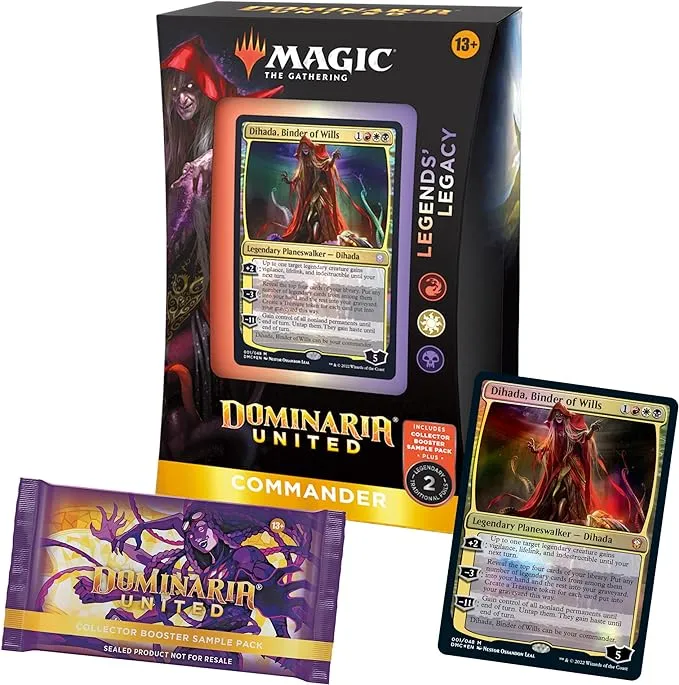 Magic: The Gathering Dominaria United Commander Deck – Legends' Legacy + Collector Booster Sample Pack