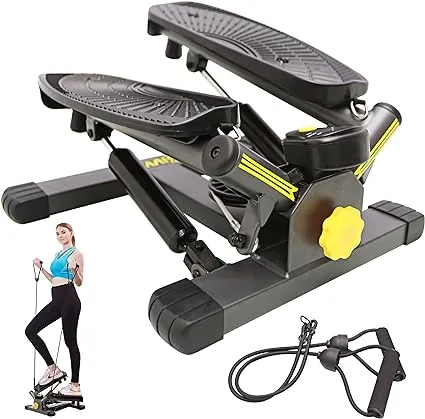 Twist Stepper with Resistance Bands, Stepper Machine with 300LBS Weight Capac...