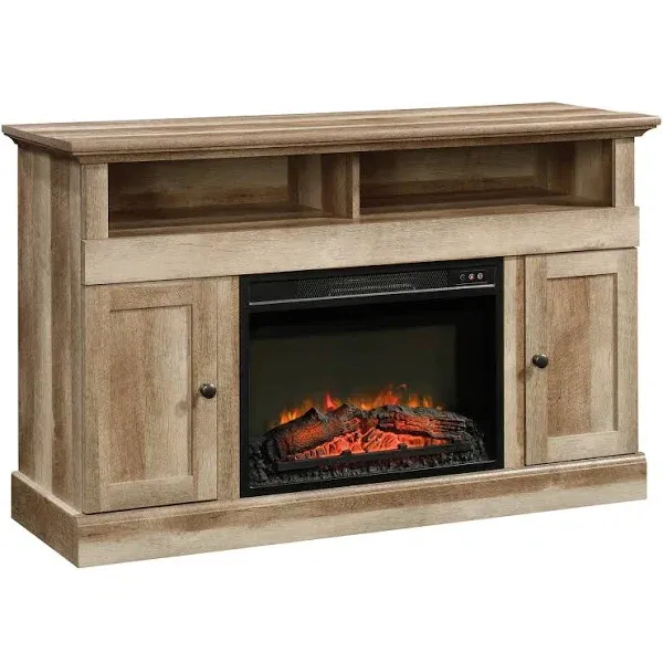 Sauder Cannery Bridge Fireplace TV Stand, Lintel Oak