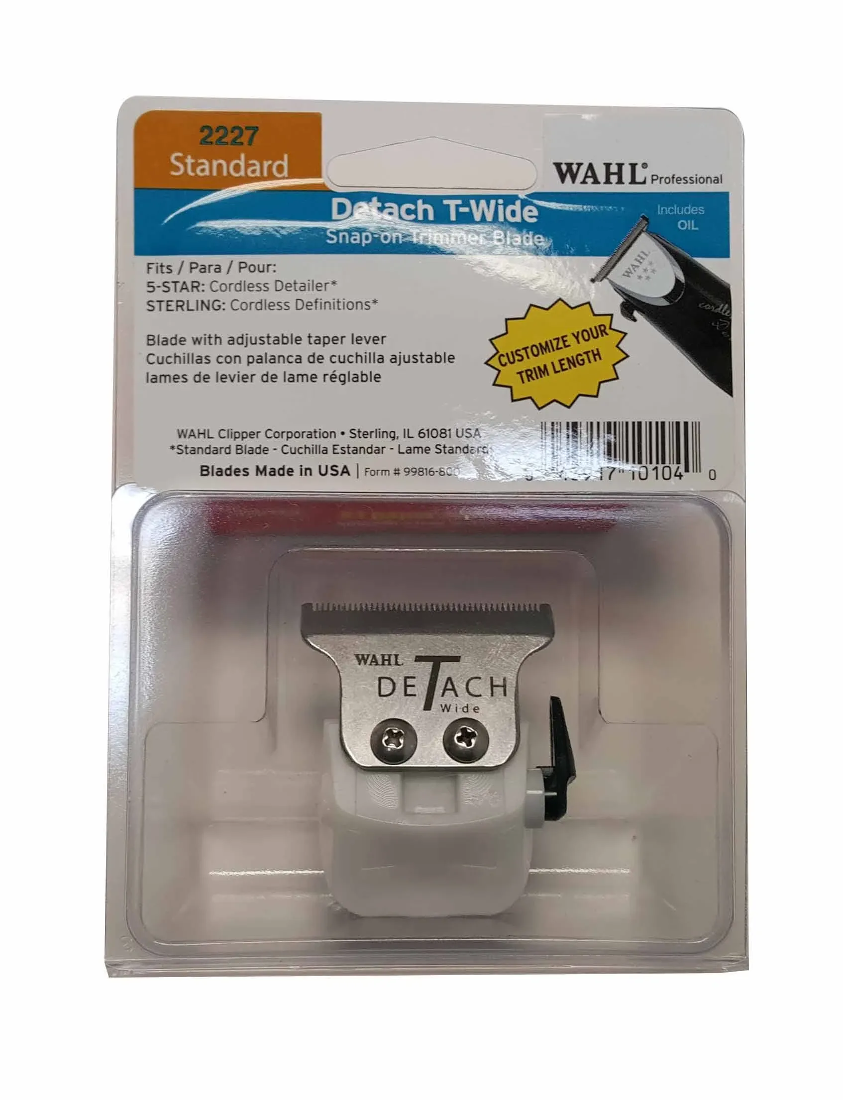 Wahl Detachable T-Wide Blade 2227