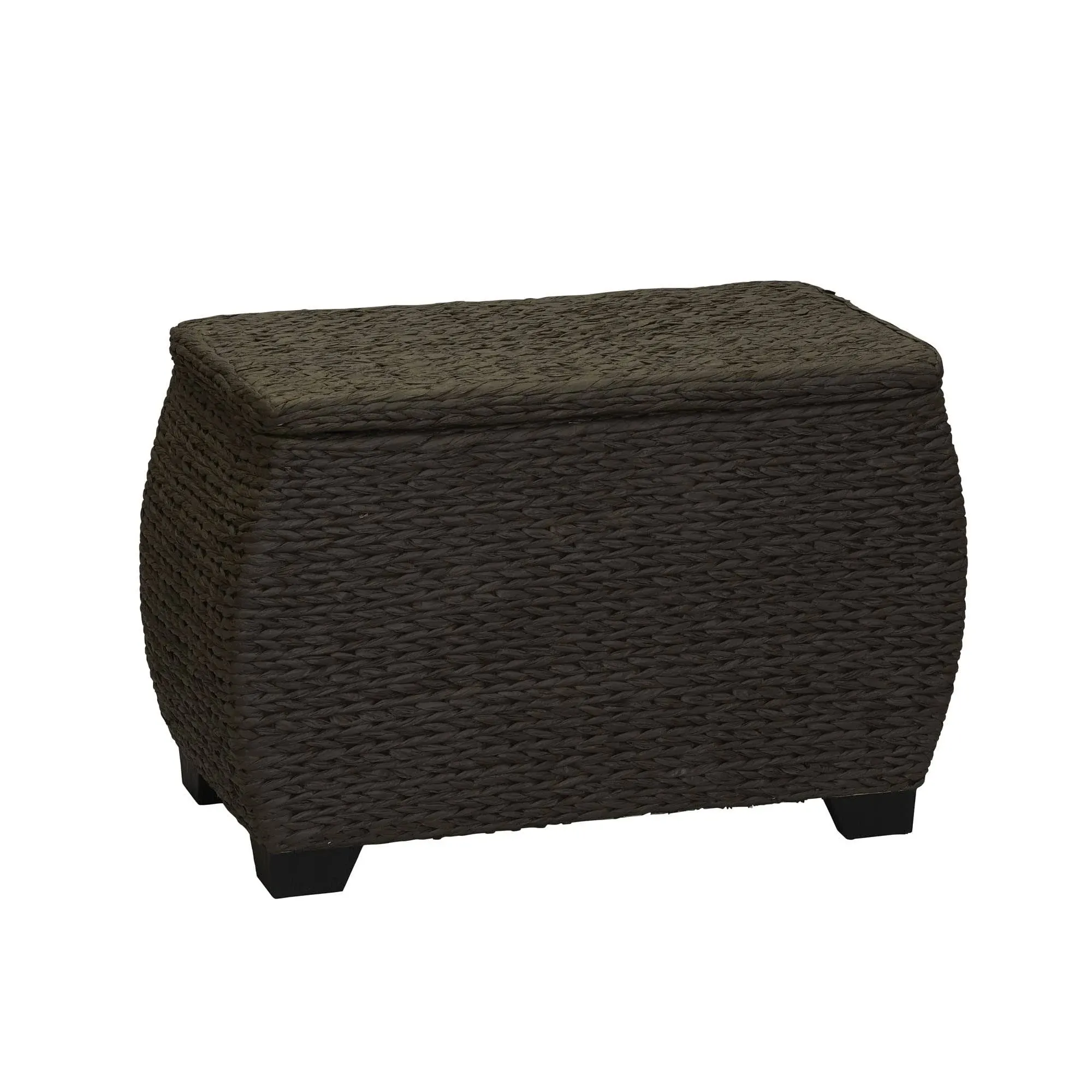 Household Essentials Curved Woven Storage Chest with Liner