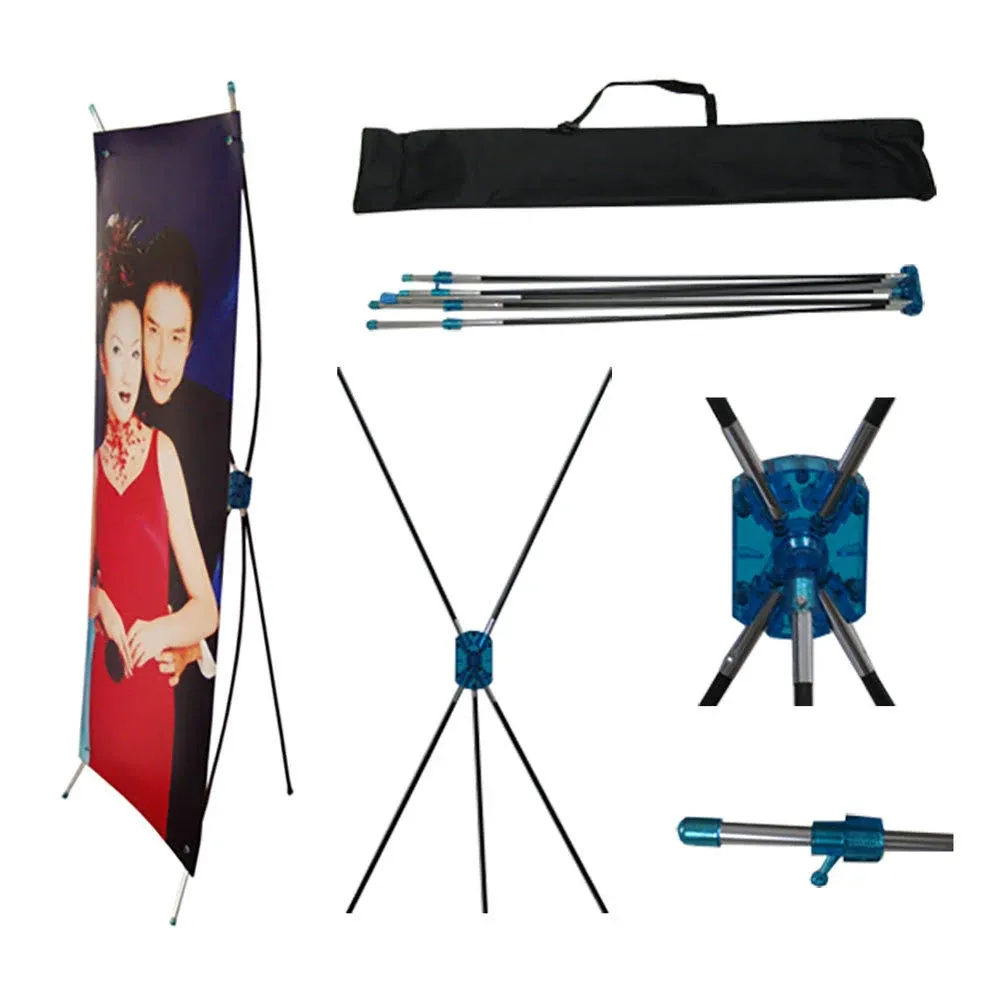 Tektrum 24"x63" Tripod x Banner Stand (Single-Piece Design) for Trade Show/Store Display