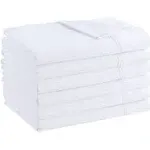 Host & Home Brushed Microfiber Flat Sheets (Pack of 6) - Queen - White