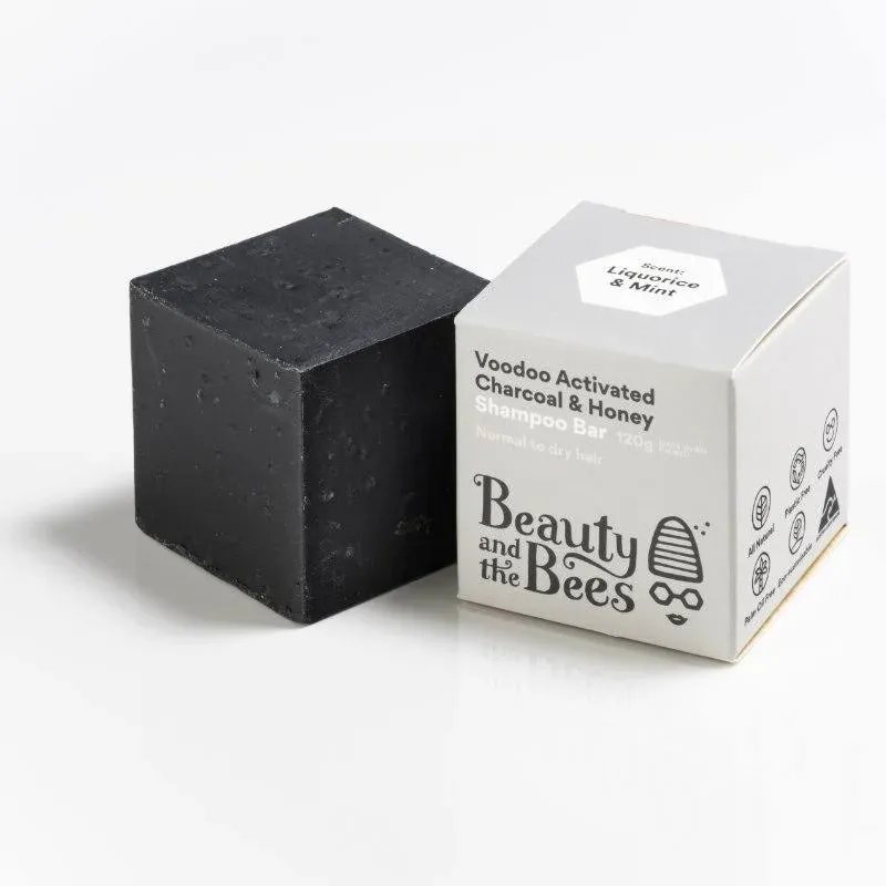 Voodoo Activated Charcoal &amp;#038; Honey Shampoo Bar (Liquorice &amp;#038; Mint)