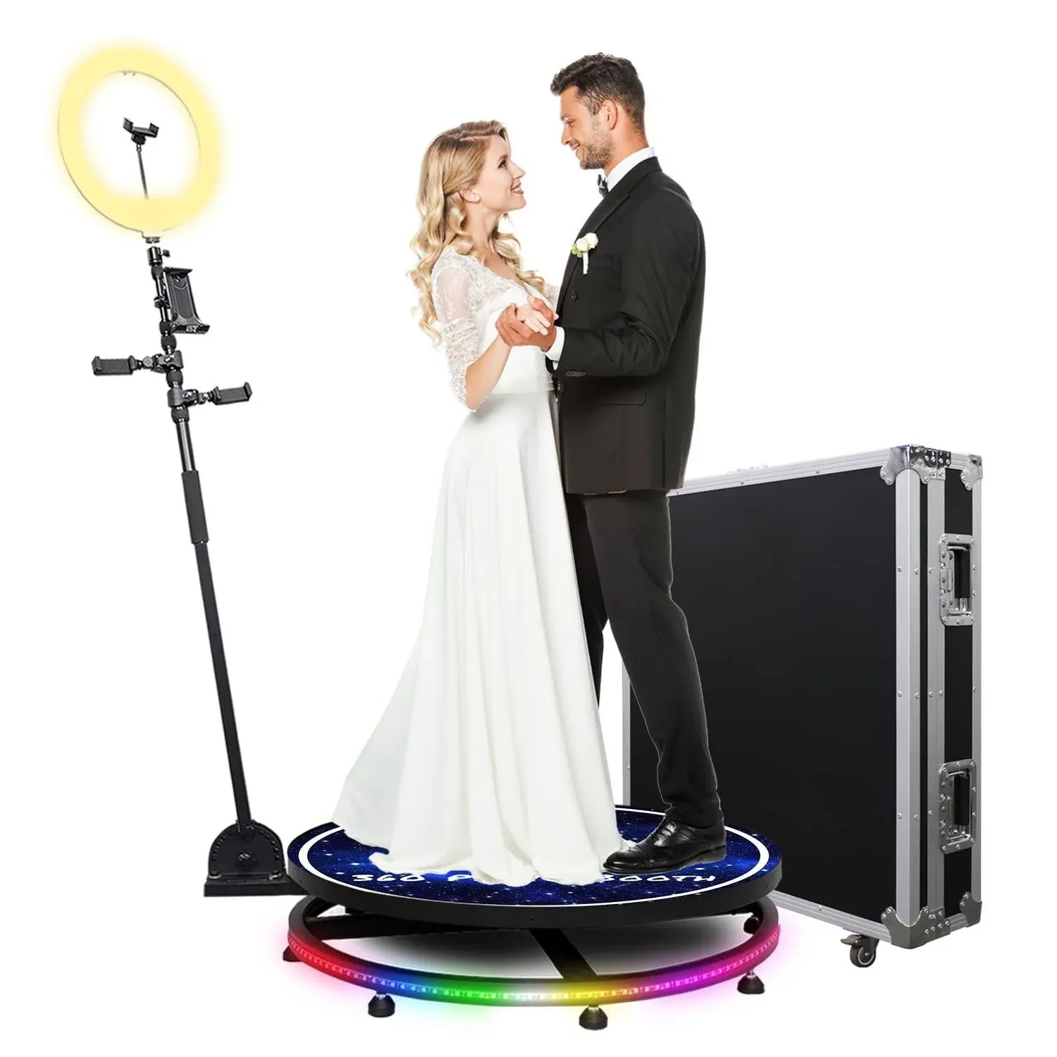 360 Photo Booth Machine for Parties - YCKJNB 360 Photo Booth 31580cmFlight Case 3 ...