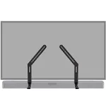 Echogear Under TV Sound Bar Mount Adjust Height & Depth for Maximum Compatibility Between Your TV & Soundbar Works w/ with Lg, Vizio, Bose