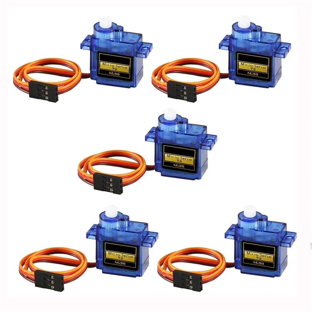 Dorhea 5 Pcs SG90 Micro Servo Motor Mini Servo SG90 9g Servo Kit Compatible with ...