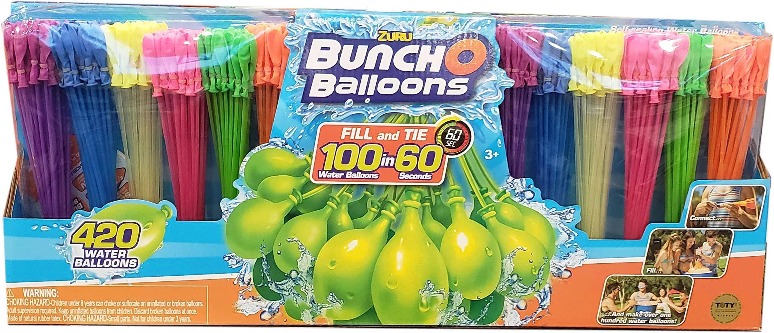 Zuru Bunch O Balloons, 420 Instant Self Sealing Water Balloons